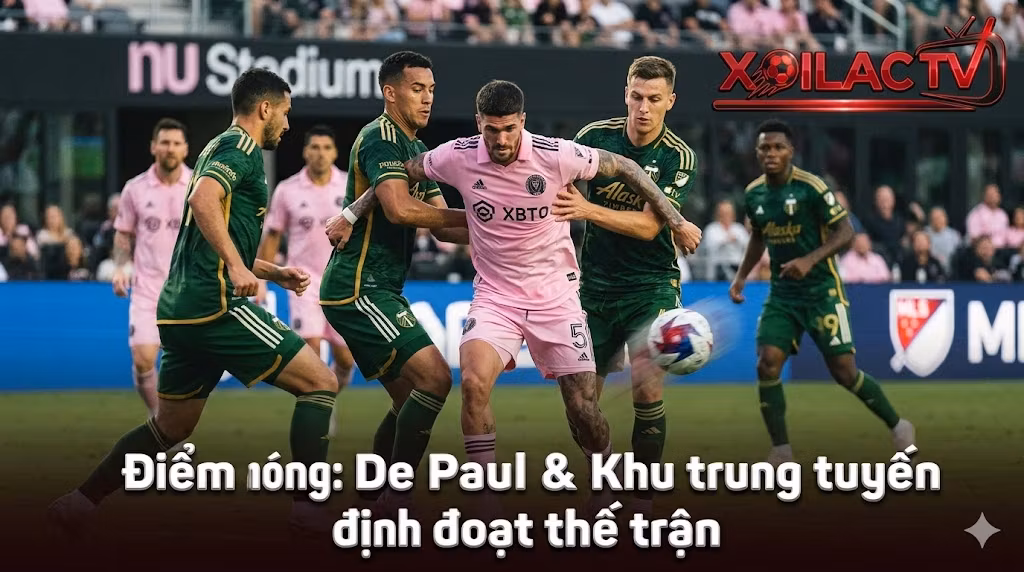 Phân tích chiến thuật sơ đồ thi đấu và điểm nóng De Paul trận Inter Miami vs Portland Timbers